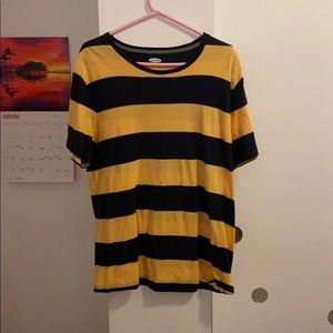 Yellow and blue stripped t-shirt